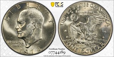 1974-D $1 MS65