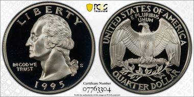 1995-S 25C Silver PR70DCAM