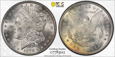 1878 7TF $1 Reverse of 1878 MS63