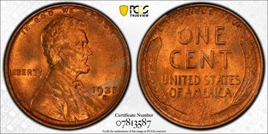 1935-S 1C MS66RD