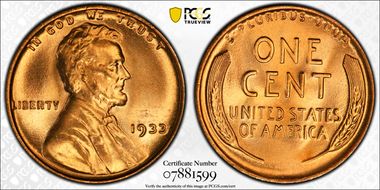 1933 1C MS67+ RD