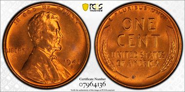 1941-S 1C MS66RD