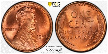 1944 1C MS67RD