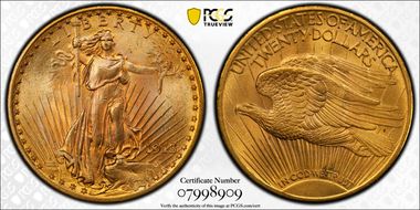 1913 $20 MS64+ 
