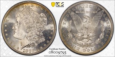 1882-S $1 MS65