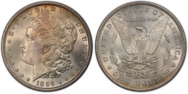 1896 $1 MS64
