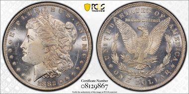 1882-O $1 VAM 7 O/O MS63PL