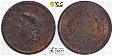 1818 1C MS63BN