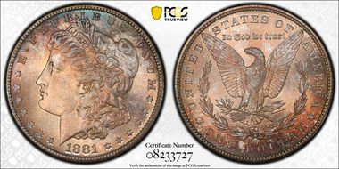 1881-S $1 MS66