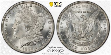 1885-O $1 MS66