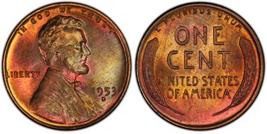 1953-D 1C MS65RB