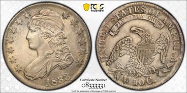 1833 50C O-106 MS62