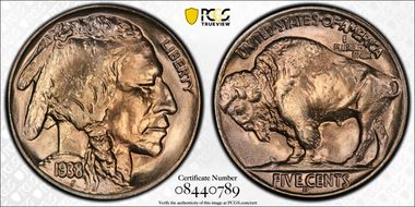 1938-D 5C Buffalo MS66