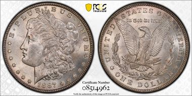 1887 $1 MS63