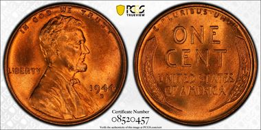 1944-D 1C MS65+ RD