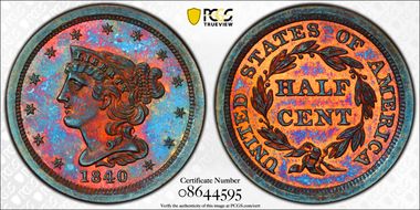 1840 1/2C Original PR64RB