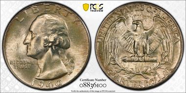 1940 25C MS67