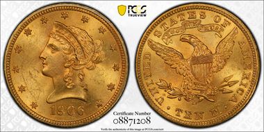 1906-D $10 MS63