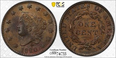1820 1C N-5 MS63BN