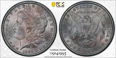 1884-O $1 MS63