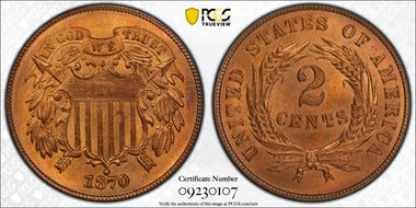 1870 2C MS66RB