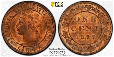 1897 1C MS65RD