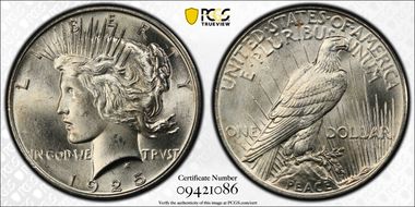1925 $1 MS65