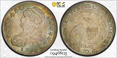 1814 50C Overton 102 MS65