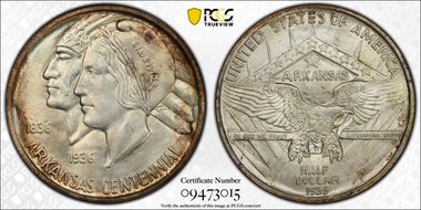 1935-D 50C Arkansas MS66