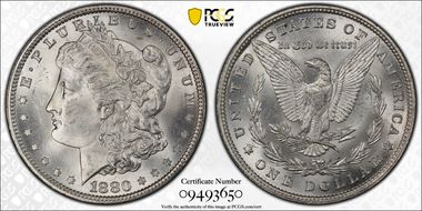 1880 $1 MS64