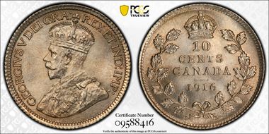 1916 10C MS64