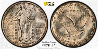 1928-S 25C Inverted MM FS-501 MS65