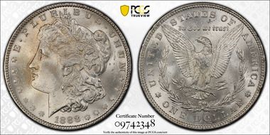 1888 $1 VAM 18 Doubled Eyelid MS64