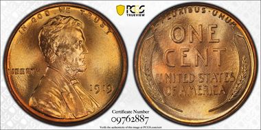 1919 1C MS69RD
