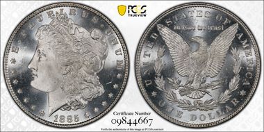 1885 $1 MS66