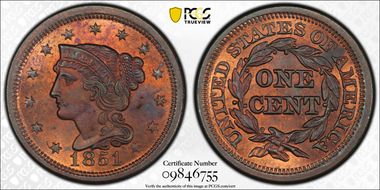 1851 1C MS66RB