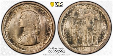 1921 50C Missouri MS65