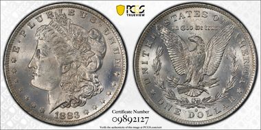 1883-O $1 MS65