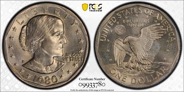 1980-D SBA$1 MS67