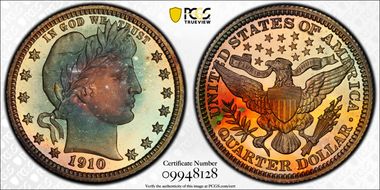 1910 25C PR68+ CAM