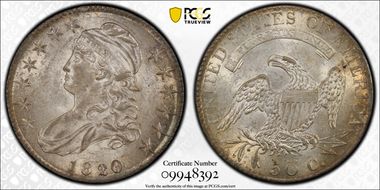 1820/19 50C O-102, Curl Base 2 MS61