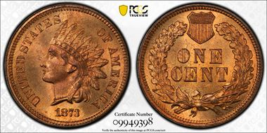 1873 1C Open 3 MS66RD