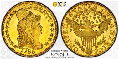 1795 $5 Large Eagle MS62+