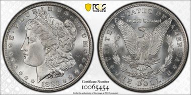 1883-CC $1 MS67+