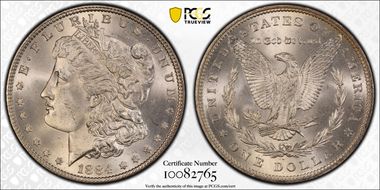 1884 $1 MS64