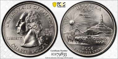 2006-D 25C Nebraska MS67