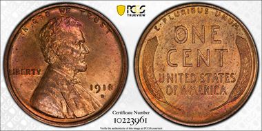 1918-D 1C MS64RD