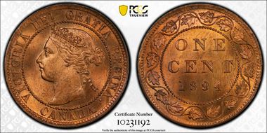 1894 1C MS65RD
