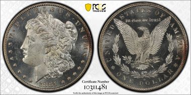 1881-O $1 VAM 1D Pummeled Eye MS64DMPL