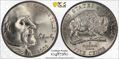 2005-D 5C Bison MS66